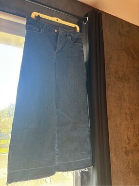 Dark Blue Denim wide legged jeans